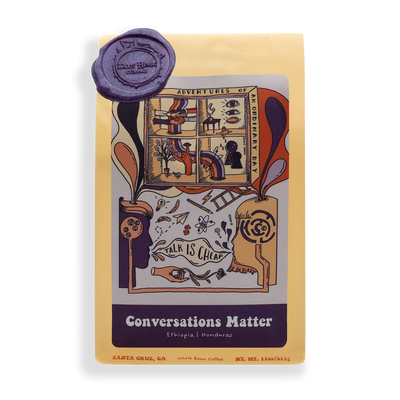 Conversations Matter bag of coffee/product photo from 11th Hour Coffee