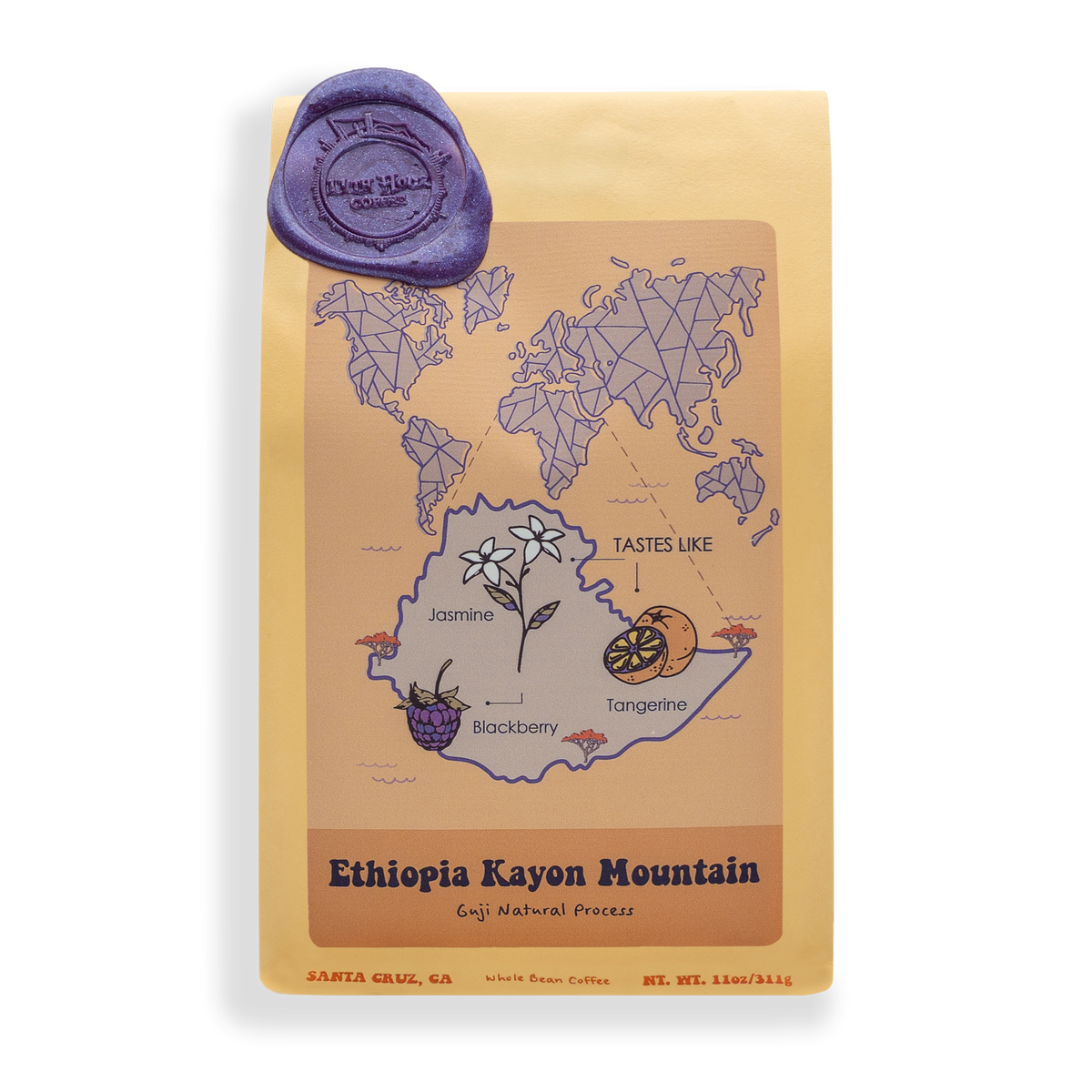 Ethiopia Kayon Mountain bag of coffee/product photo from 11th Hour Coffee