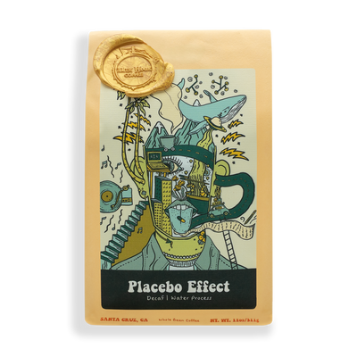 Placebo Effect Decaf bag of coffee/product photo from 11th Hour Coffee