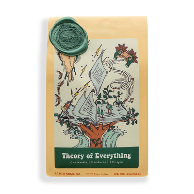 Theory of Everything bag of coffee/product photo from 11th Hour Coffee