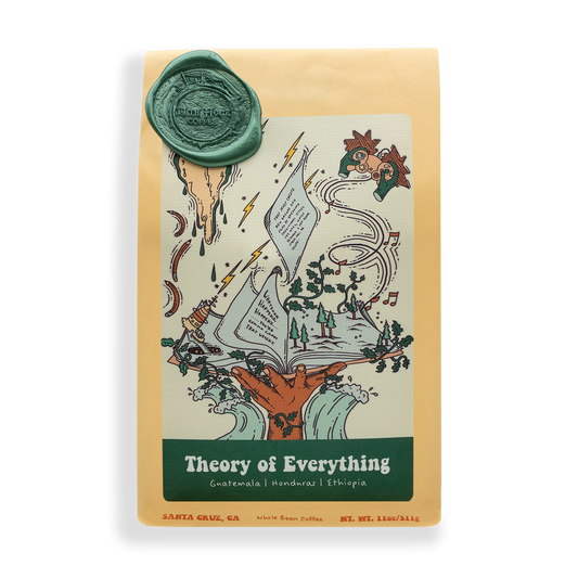 Theory of Everything bag of coffee/product photo from 11th Hour Coffee
