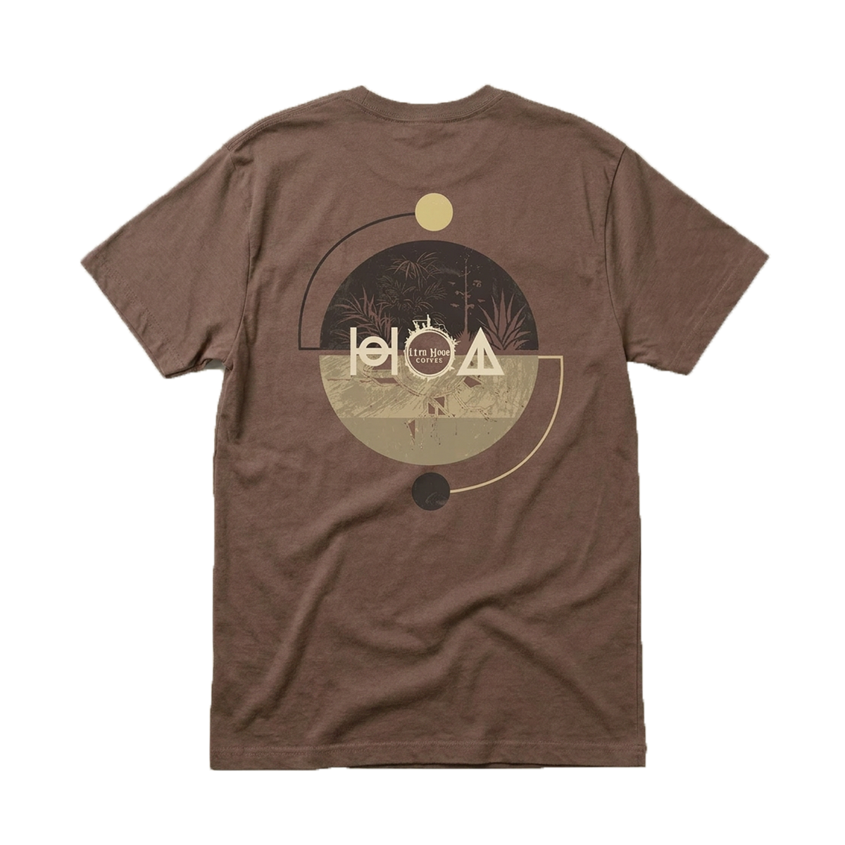 11th Hour X H.S.A Brown Tee bag/product photo from 11th Hour Coffee — back view