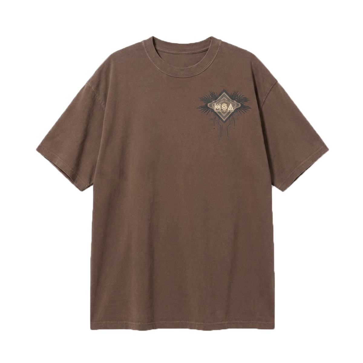 11th Hour X H.S.A Brown Tee bag/product photo from 11th Hour Coffee — front view