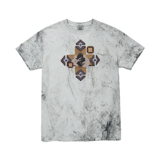11th Hour X H.S.A Tie-Dye Tee Grey Shirt/product photo from 11th Hour Coffee